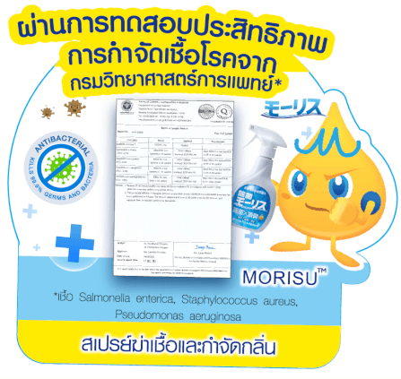 สเปรย์ฆาเชื้อและกำจัดกลิ่น MORISU อะควา คลีนนิ่ง สเปรย์ ชนิดเติม 400 มล._3
